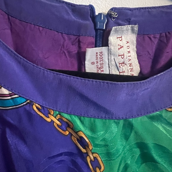 Chain print silk dress - Picture 4 of 4